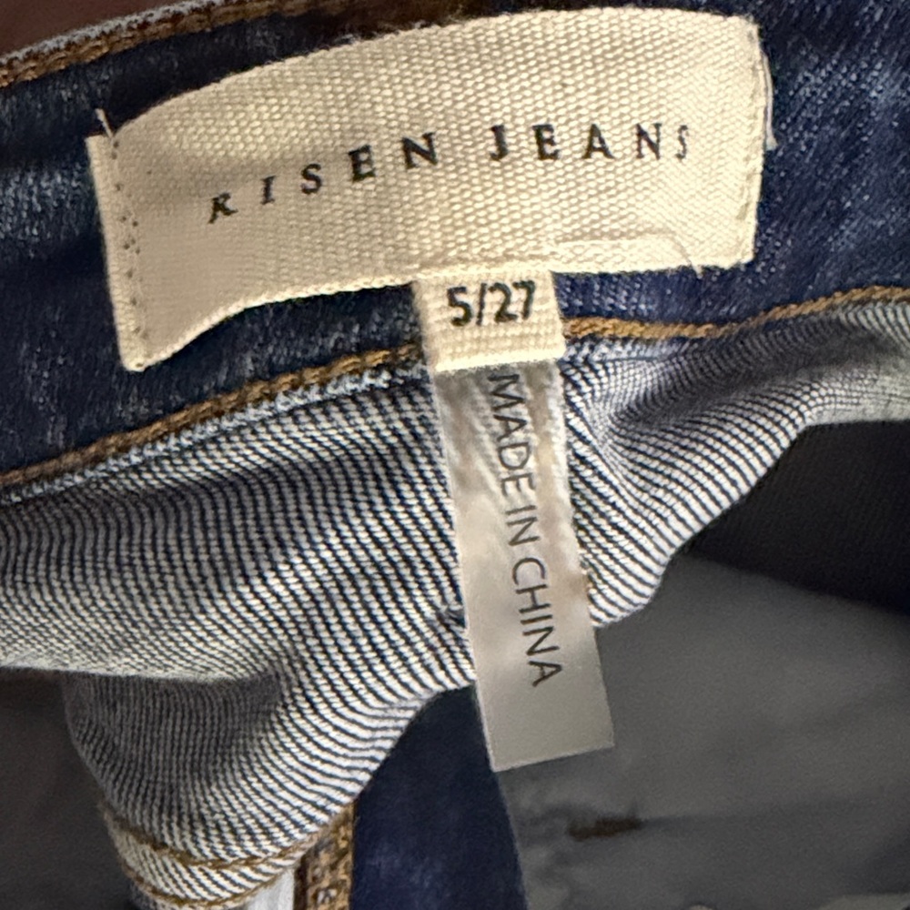 Wide Leg Women's Jeans in Vintage Blue - Picture 8 of 9